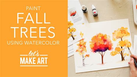 Let's Paint Fall Trees | Watercolor Landscape Tutorial by Sarah Cray of ...