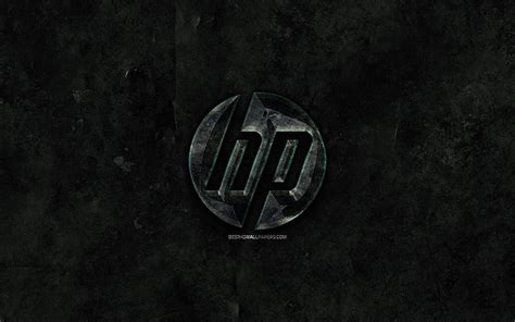 Hp Logo Black Background