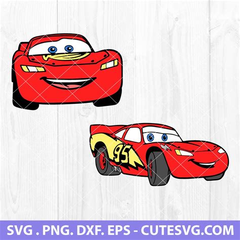 Lightning McQueen SVG Bundle | Lightning SVG | Cars SVG | PNG