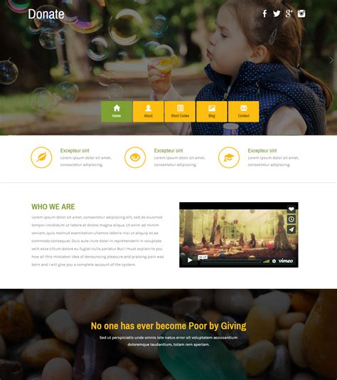 Charity Website Template