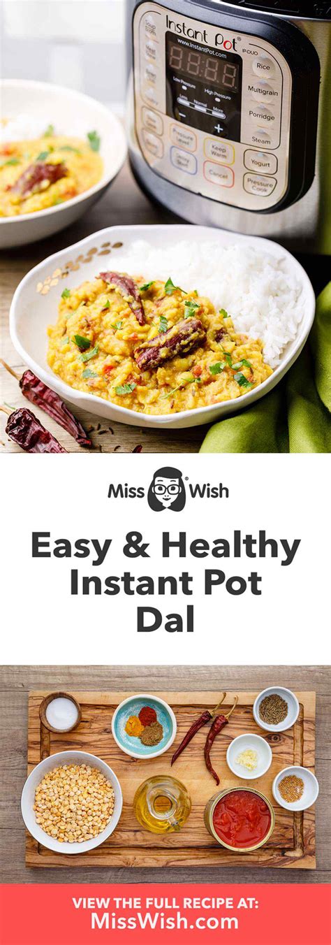 Easy Instant Pot Dal - Soul-Satisfying Vegetarian Dish - Miss Wish