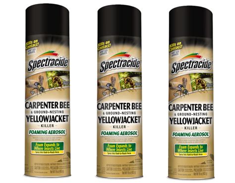 3 Pack Spectracide Carpenter Bee & Nesting Yellowjacket Killer Spray 16oz Each - Walmart.com