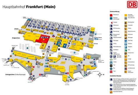 Frankfurt hauptbahnhof map (central train station)