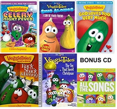 Amazon.com: Veggie Tales DVD Collection - Veggie Tales: Celery Night Fever/ Sing Alongs - I can ...