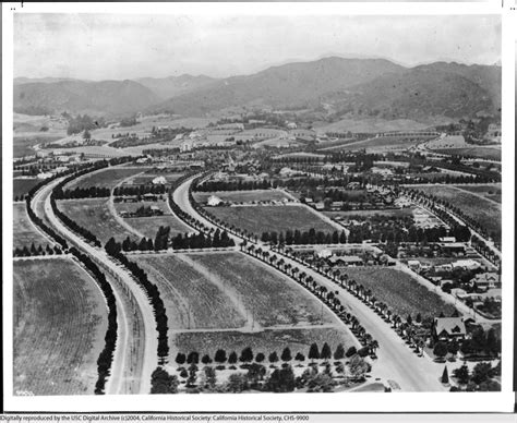 USC Libraries — Aerial view of Beverly Hills, circa 1918. The...