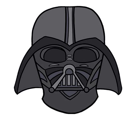 How to Draw Darth Vader in a Few Easy Steps | Easy Drawing Guides