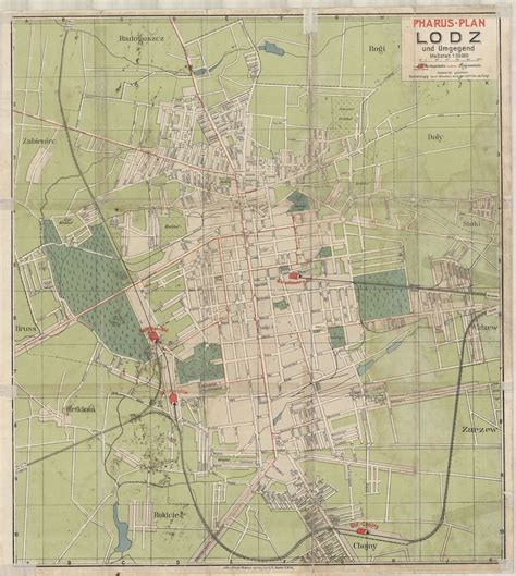 Lodz Map, Map of Lodz, Lodz Plan, Lodz Print, Old Lodz Map, Vintage ...