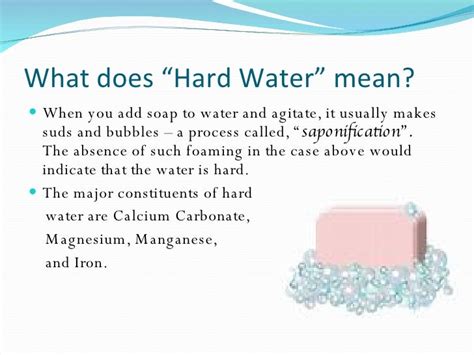 Hardness In Drinking Water