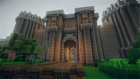 Minecraft working portcullis gates on PirateCraft