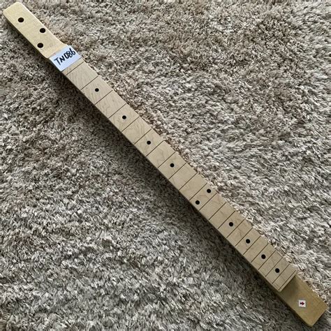 3 String Guitar Neck Solid Maple+Maple 22 Frets Unfinished Guitar Neck ...