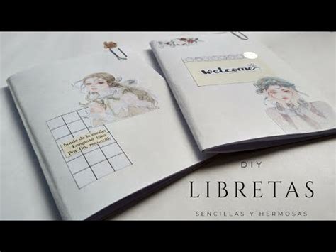 DIY LIBRETAS AESTHETIC SUPER SENCILLAS☁️ (ASMR de papel y así) - YouTube