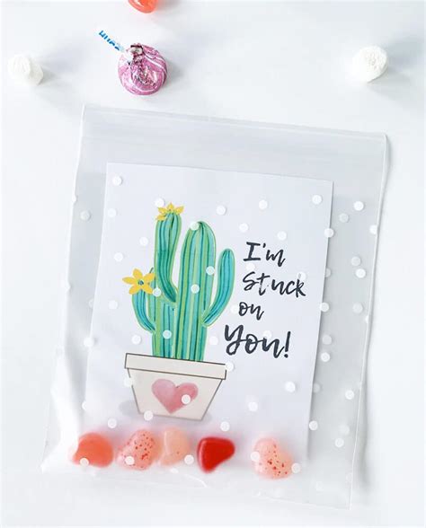 Cactus Valentine Card Printables | Made In A Day