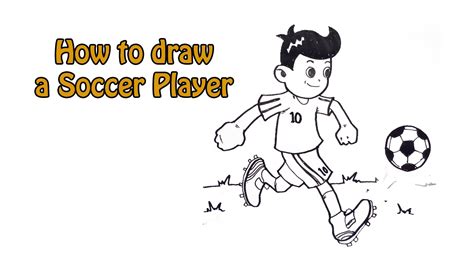 How to Draw a Soccer Player - YouTube