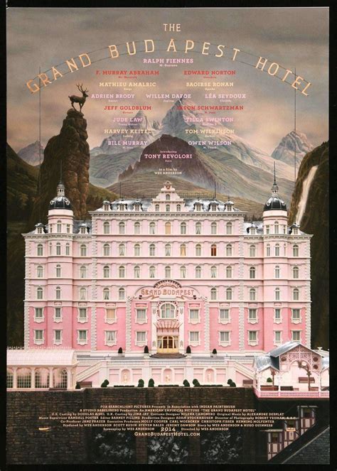 Poster and Trailer Drop for Wes Anderson’s The Grand Budapest Hotel - Slant Magazine