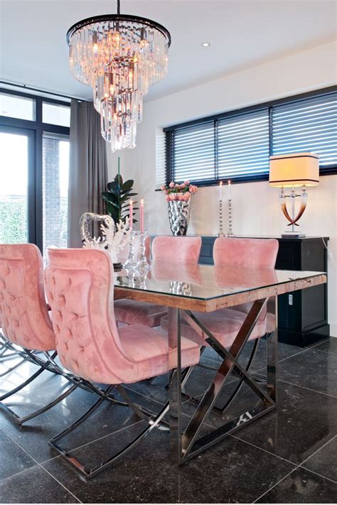 Rough Wood Silver Leg Dining Table | OROA Kensington | Decor home living room, Luxury dining ...