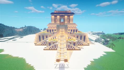 I tried my best at recreating Gilgamesh's Ziggurat on Minecraft! : r ...