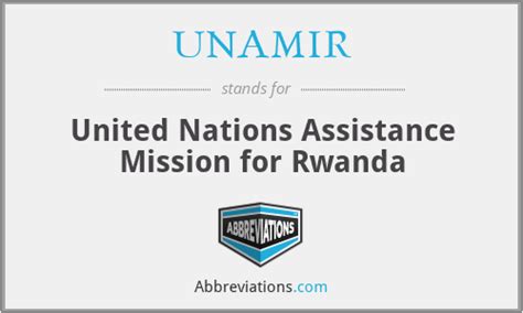 UNAMIR - United Nations Assistance Mission for Rwanda