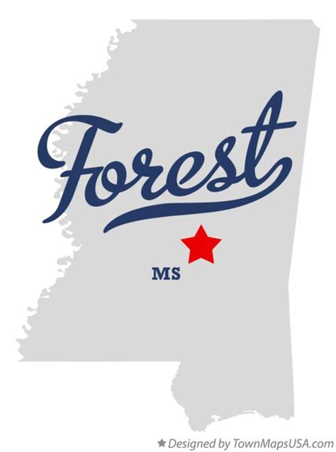 Forest Mississippi Area Map More - Bank2home.com