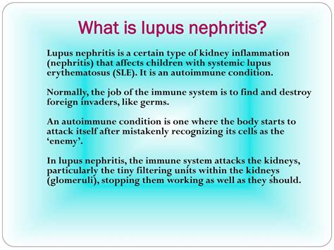 PPT - Lupus Nephritis: Causes, Symptoms, Daignosis, Prevention and Treatment PowerPoint ...