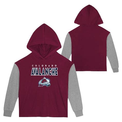 Nhl Colorado Avalanche Girls' Poly Fleece Hooded Sweatshirt : Target