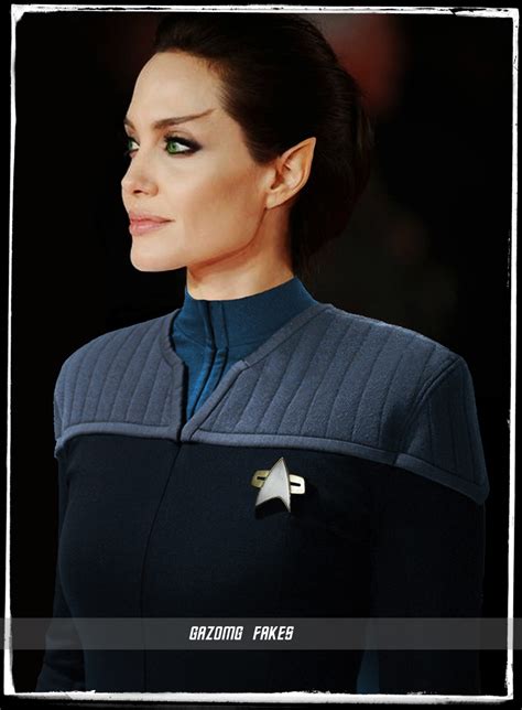 Angelina Jolie Green Eyed Vulcan Star Trek by Gazomg on DeviantArt