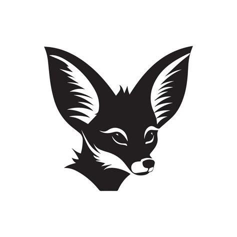 Fox black and white vector illustration isolated on background. 36099822 Vector Art at Vecteezy