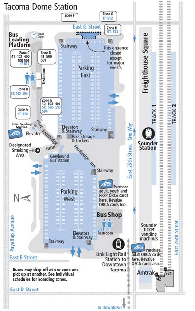 Tacoma Dome Transit Center Map - Washington Business Week