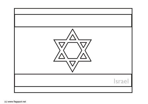 Coloring Page flag Israel - Free printables - Img 6285