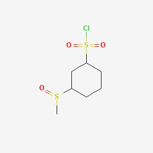 3-Methanesulfinylcyclohexane-1-sulfonyl chloride | C7H13ClO3S2 | CID 165869845 - PubChem