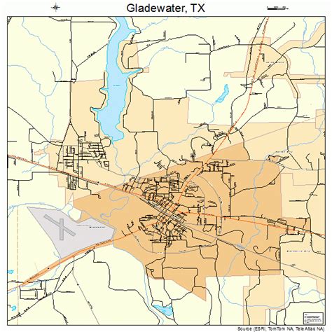 Gladewater Texas Street Map 4829660