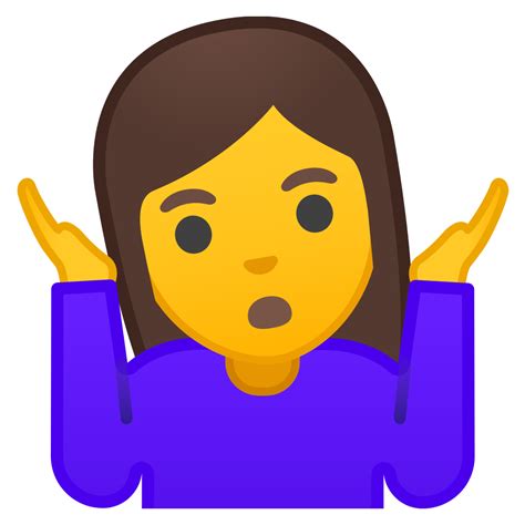 Woman shrugging Icon | Noto Emoji People Expressions Iconset | Google