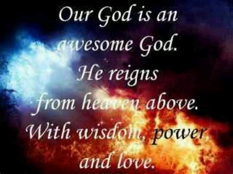 Our God Is An Awesome God Quotes. QuotesGram