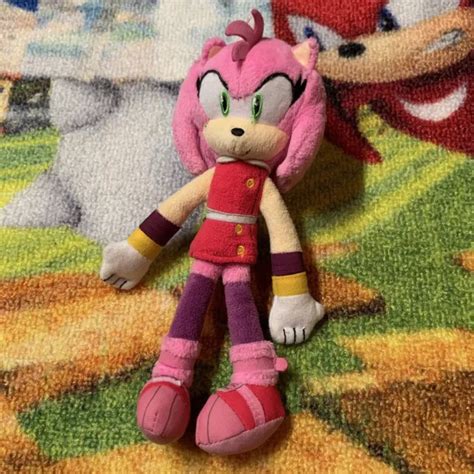 SEGA SONIC THE Hedgehog Sonic Boom 8” Amy Rose TOMY Plush Stuffed Rare Toy £188.82 - PicClick UK