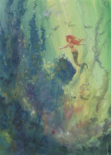 The Little Mermaid Concept Painting - ID:julymermaid0482 | Van Eaton Galleries