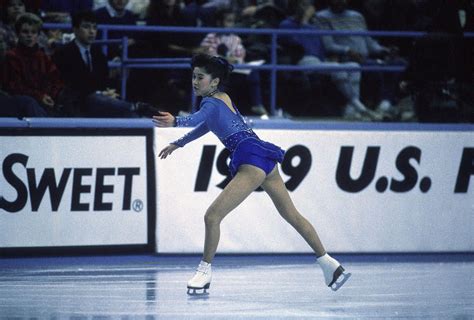 Kristi Yamaguchi performing her free skate during the U.S. Figure Skating Championships in ...