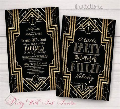 Great Gatsby Prom Invitations