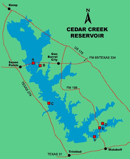 Cedar Creek Lake Ky Fishing Map - Cedar Creek Lake Fishing Map - Blair was taken to texas fresh ...