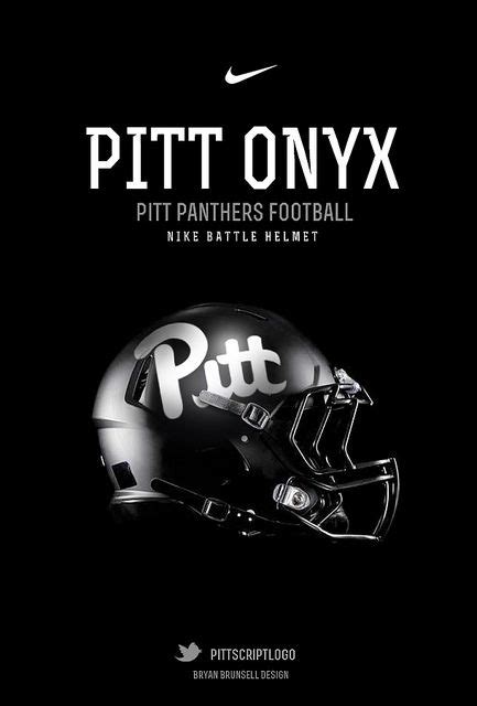 Stylish Pitt Panthers Football Helmet