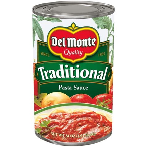 Del Monte Traditional Pasta Sauce, 24 oz Can - Walmart.com