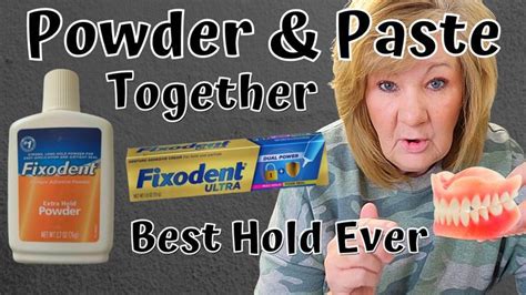 How To Use PASTE ADHESIVE and POWDER ADHESIVE To Get MAXIMUM HOLD Dentures | Denture adhesive ...