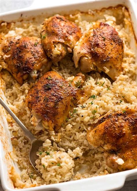 Oven Baked Chicken and Rice | RecipeTin Eats