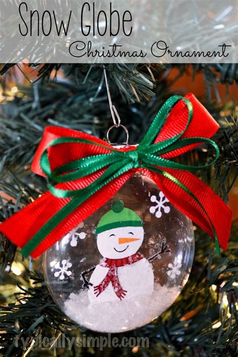 Snow Globe Christmas Ornament | Diy christmas ornaments, Christmas tree ...