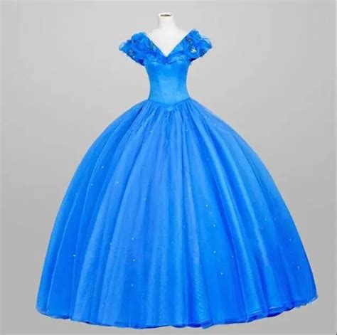 Popular Blue Cinderella Dress-Buy Cheap Blue Cinderella Dress lots from ...