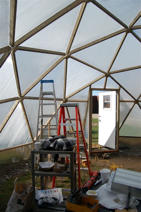 Mendham High School Geodesic Dome Greenhouse: A View Inside the Dome