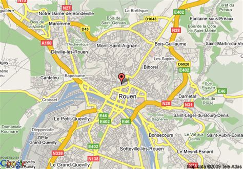 Rouen Map and Rouen Satellite Images