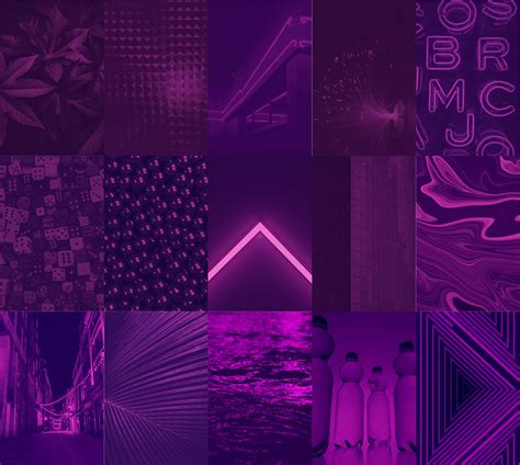 Dark Purple Aesthetic Collage Kit Wall Decor Digital Dark - Etsy