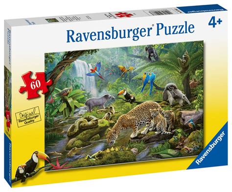 Rainforest Animals Children's Puzzle (60 piece) | Ravensburger