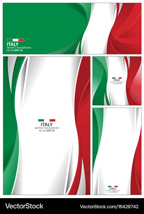 Abstract italy flag background Royalty Free Vector Image