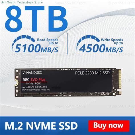 노트북용 SSD NVME M2 8TB NVME 4TB 2TB 2280 공식 Festplatte 인턴 1TB 3500 MB/S ...