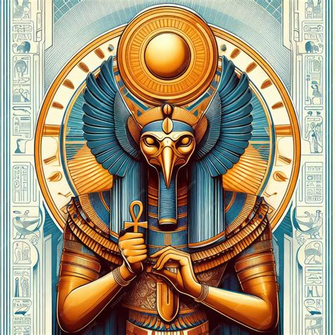 Premium Photo | Amon Ra Egyptian mythology illustration